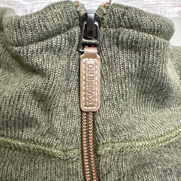 G.H. Bass Sweater Men’s XXL Green Explorer 1/4 Zip Pullover Outdoors Fleece - Picture 8 of 8